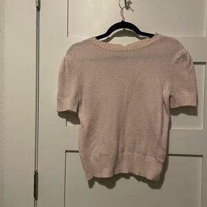 Pink Short Sleeve Sweater